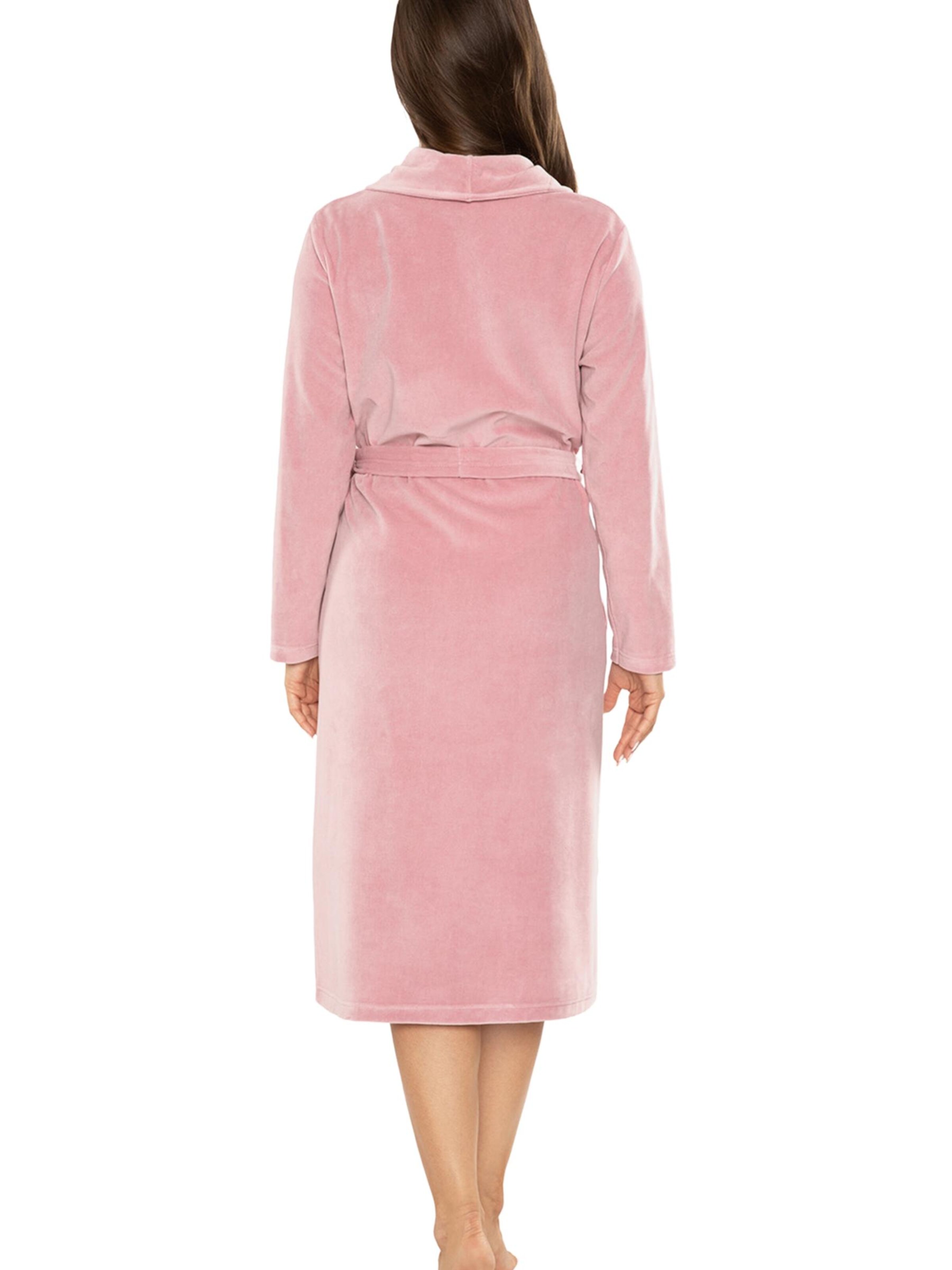 Vivisence Long Bathrobe '5022' in Pink