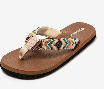 Brasileras Zehentrenner 'Inca' in Beige: Vorderseite