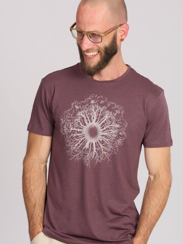 Life-Tree Shirt 'Ecovero "WoodenIris" Mulberry' in Lila