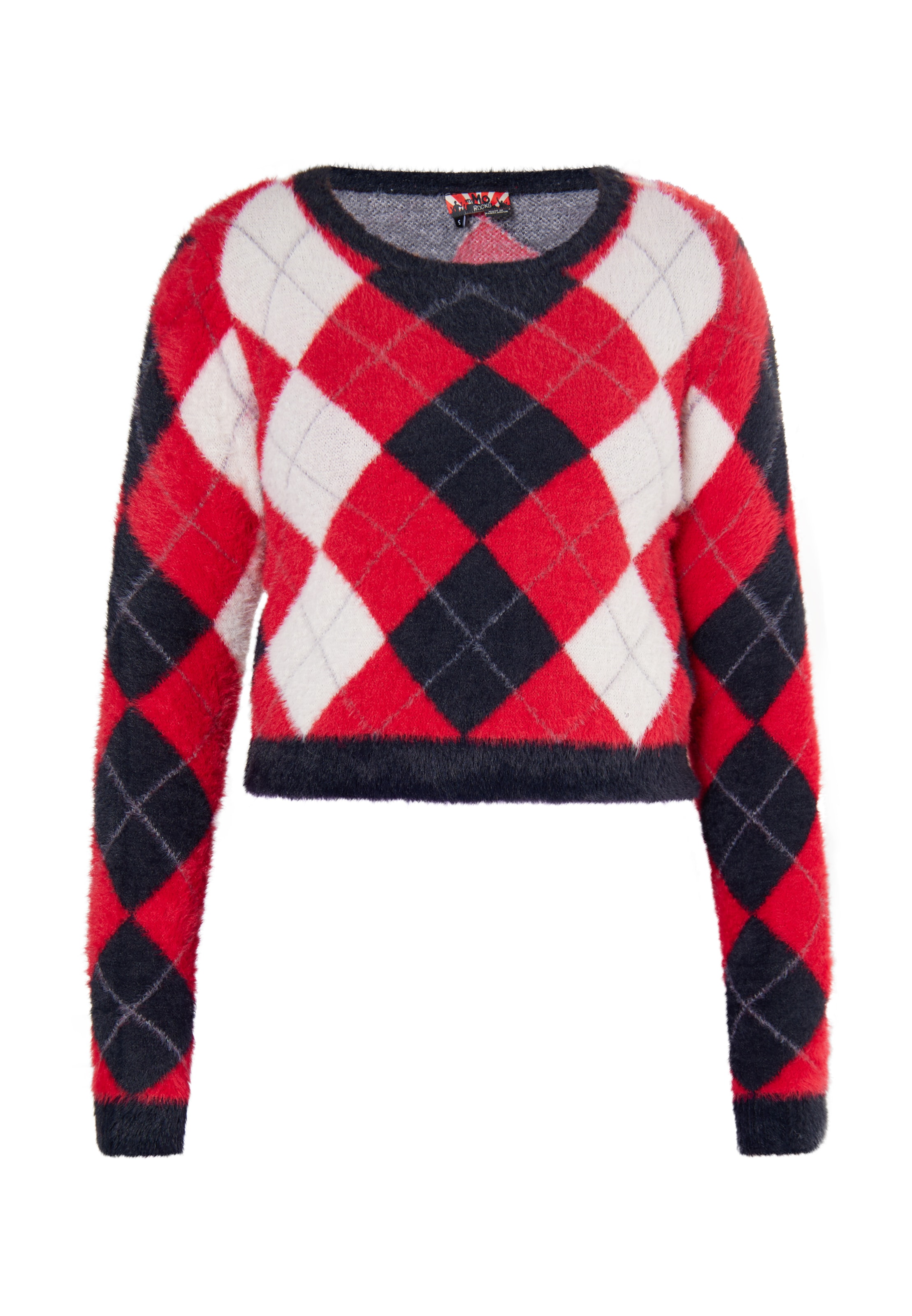 myMo ROCKS Πουλόβερ σε μαύρο: μπροστά