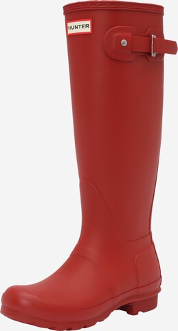 HUNTER Rubber boot in Red: front