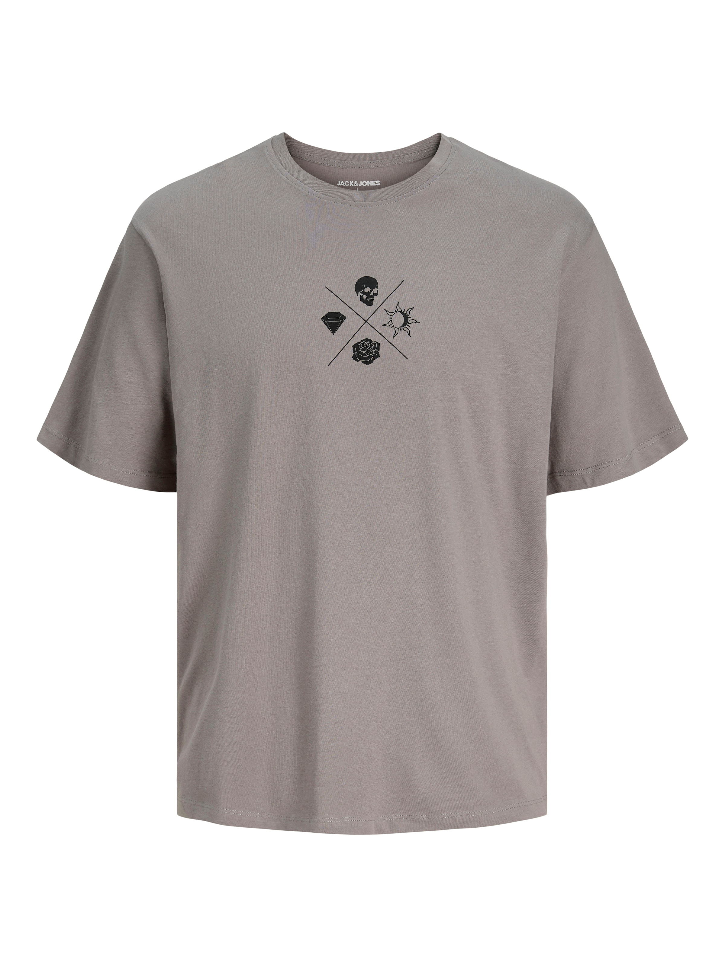 bēšs JACK & JONES T-Krekls 'JJWOLFIE'