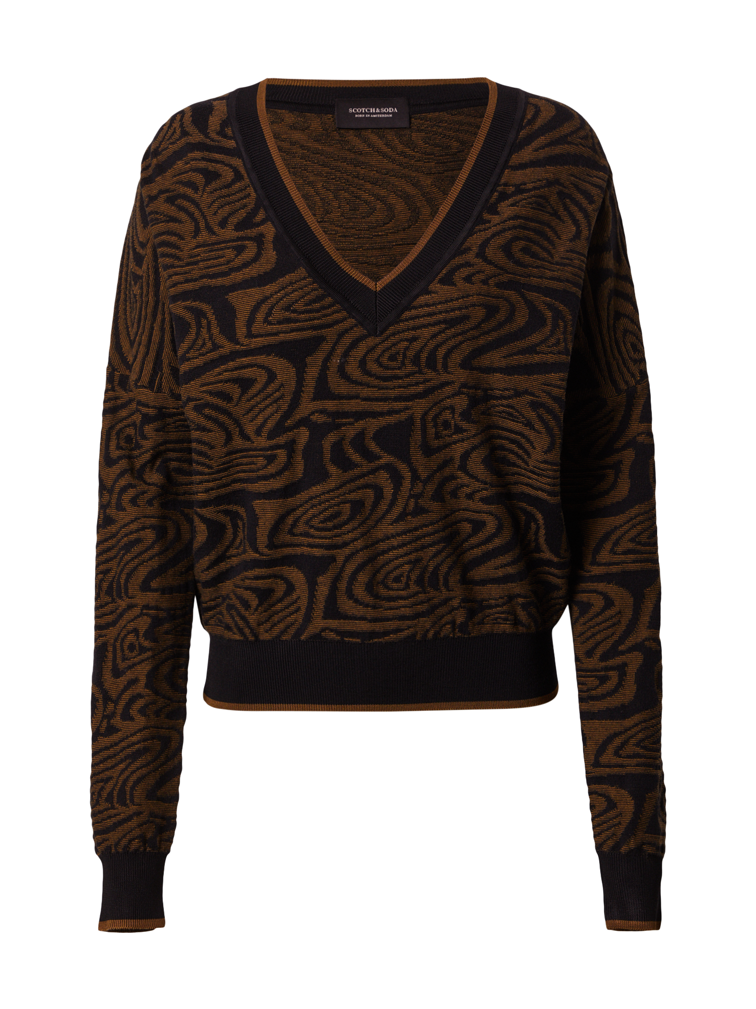 WSCOr Swetry & dzianina SCOTCH & SODA Sweter w kolorze Brązowy, Czarnym 