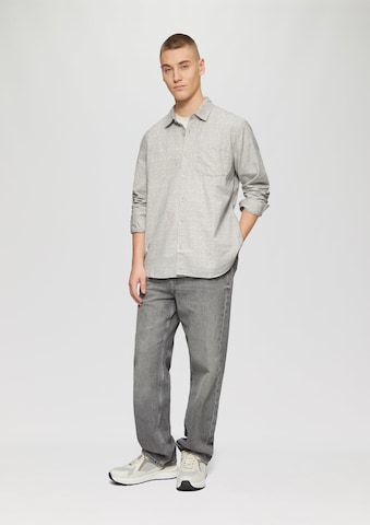 QS Regular fit Overhemd in Beige