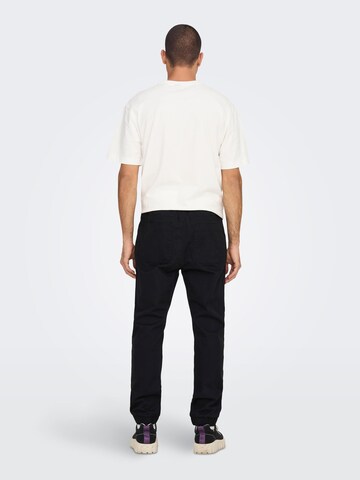 Regular Pantalon 'LINUS' Only & Sons en noir