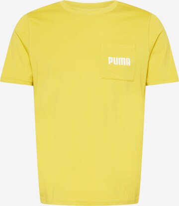 PUMA Functioneel shirt in Geel: voorkant