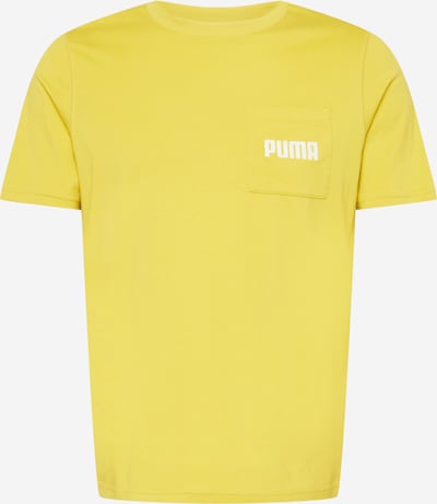 PUMA Functioneel shirt in de kleur Lichtgeel / Wit, Productweergave