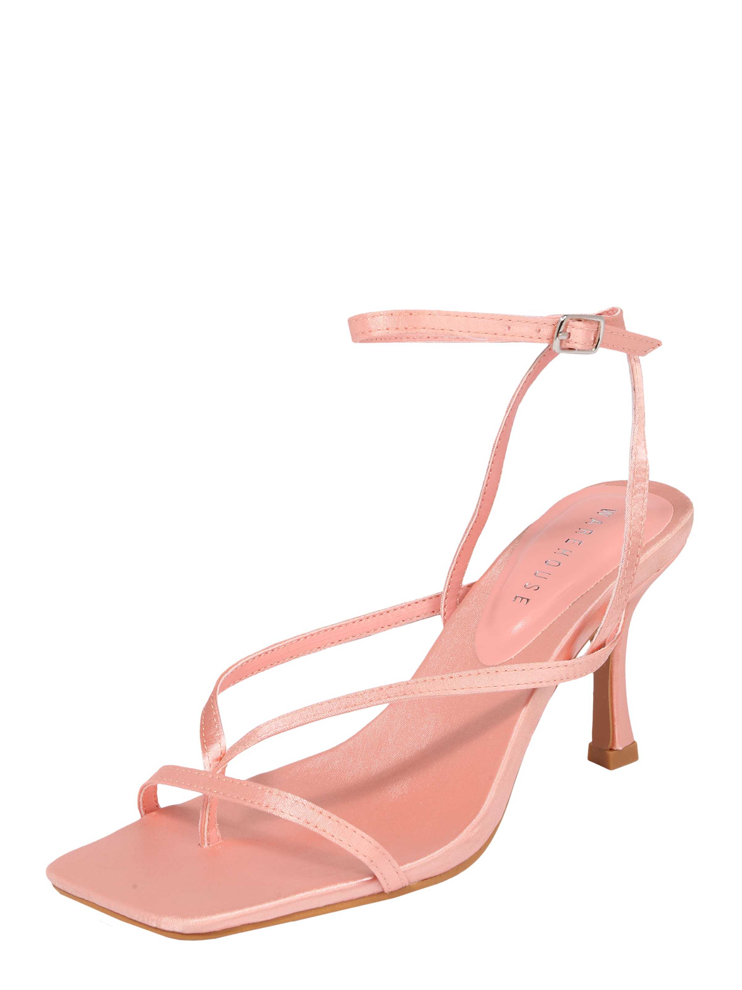 Warehouse Босоножки через палец в Ярко-розовый: спереди