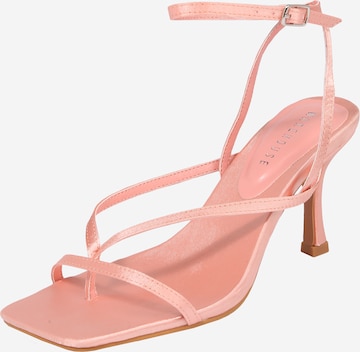 Tongs Warehouse en rose : devant