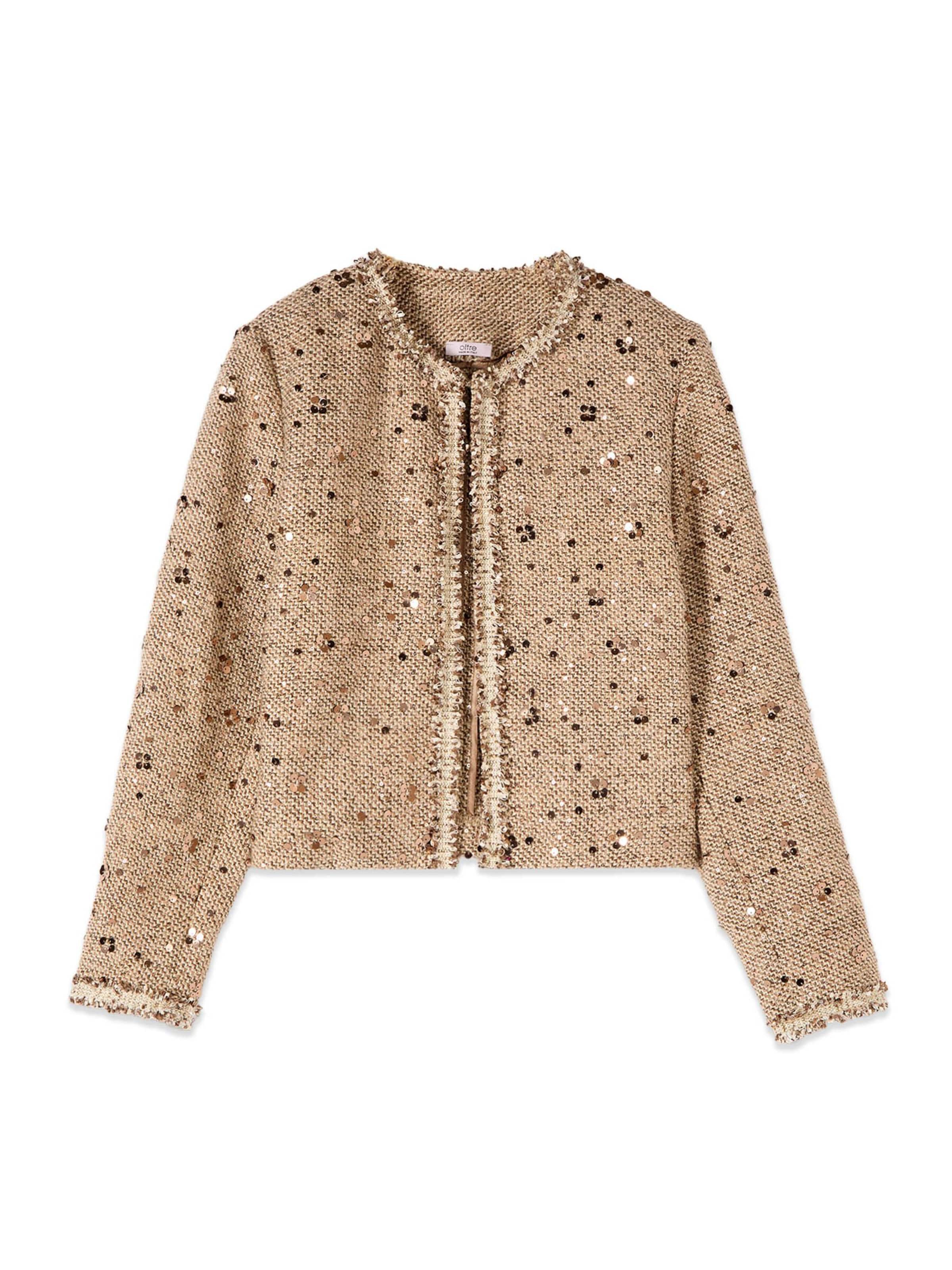 oltre Tussenjas in Beige: voorkant