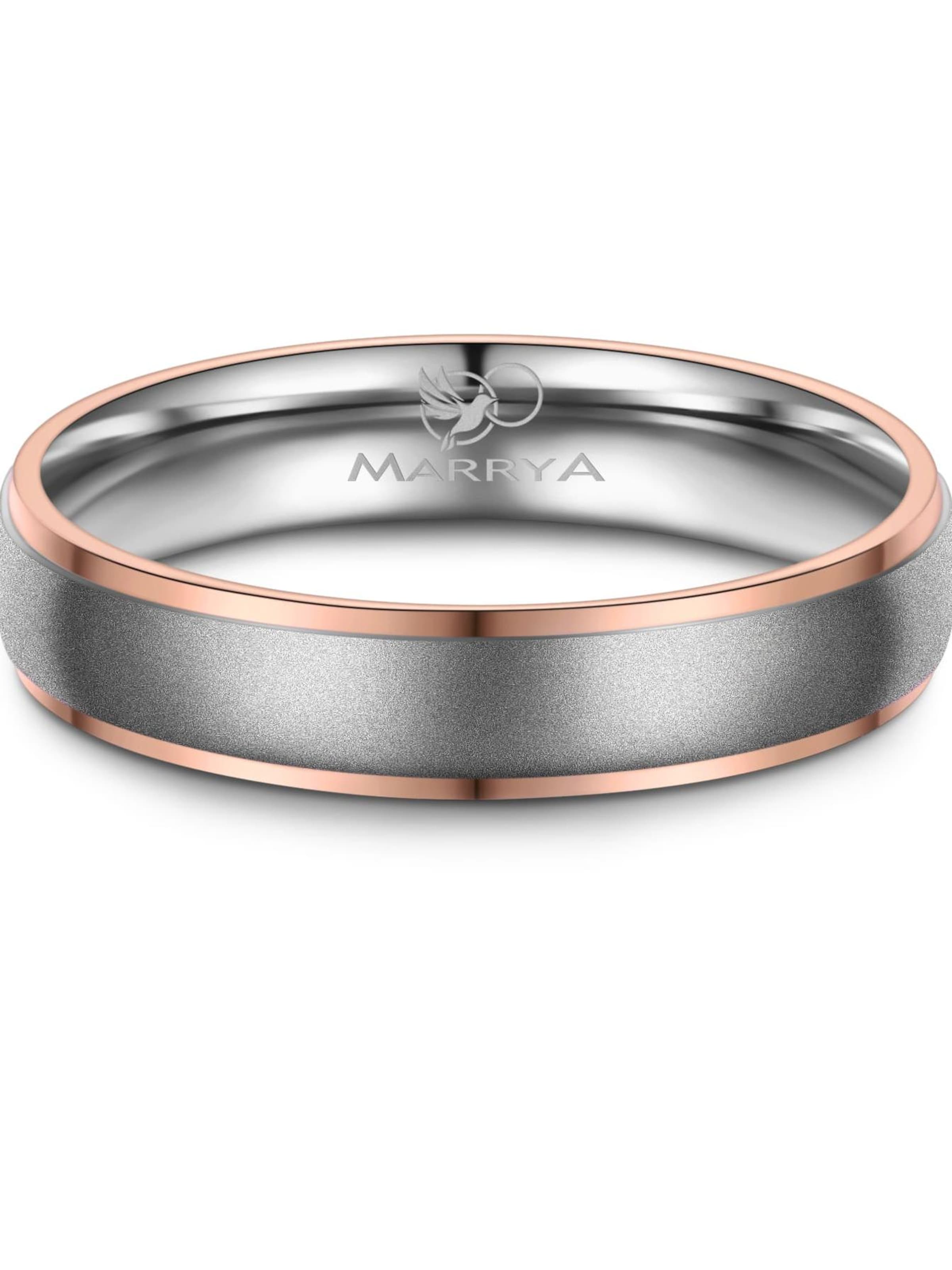Anello 'MARRYA TI-12 Ehering aus Titan' di MARRYA in grigio