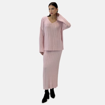 Elara Kleid in Pink: Vorderseite