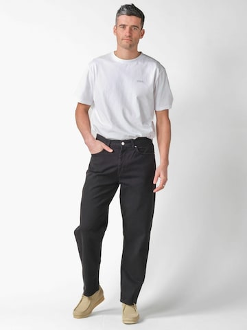 Klitmøller Regular Trousers ' Bastian ' in Black: front