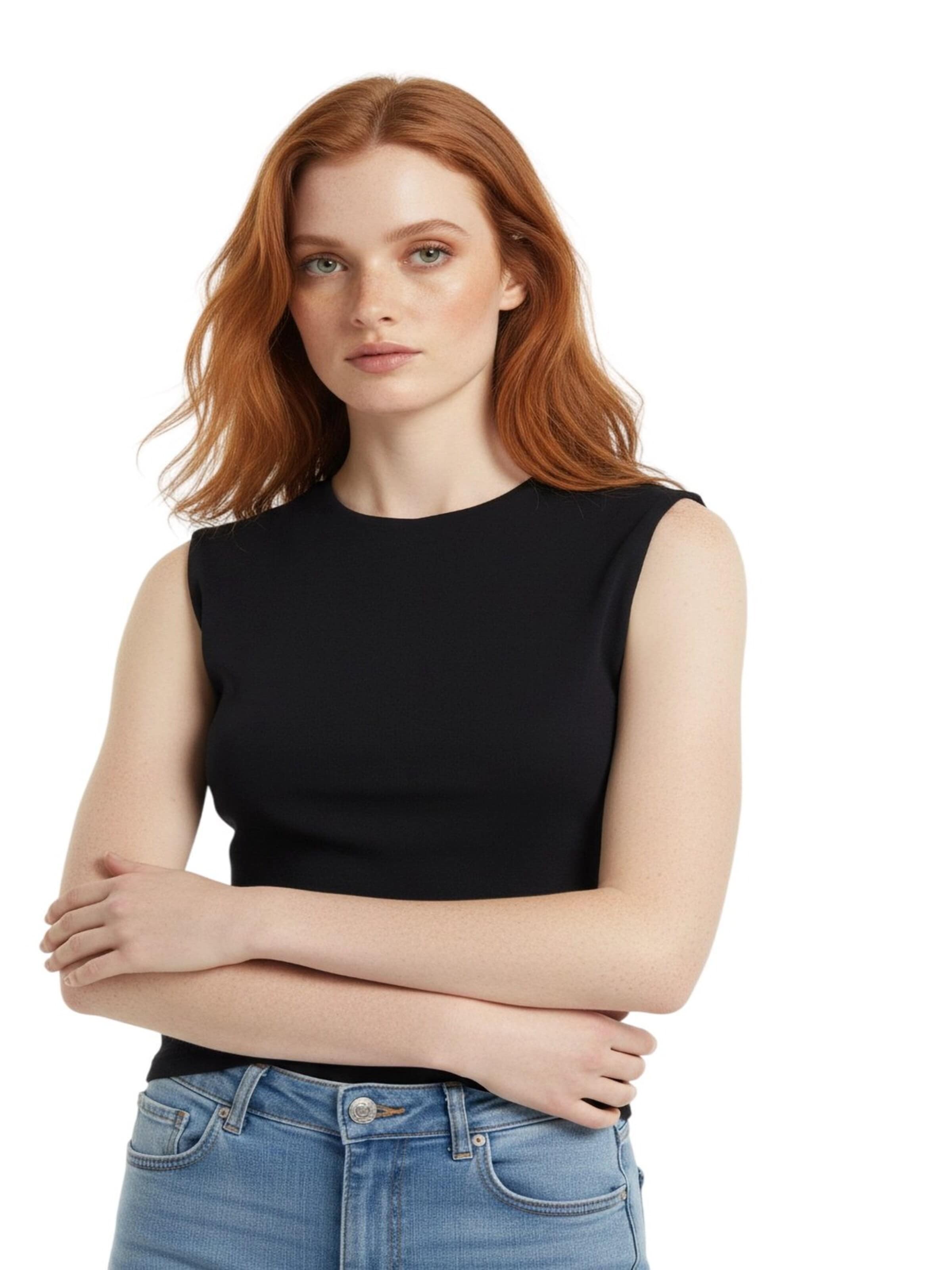 Alexa Dash Top – černá: přední strana