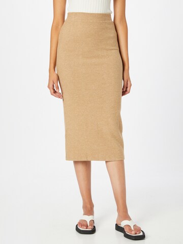 VILA Skirt 'LANO' in Beige: front