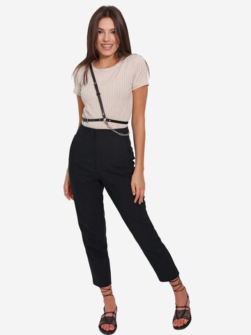 Haute Cuir Gürtel 'Thin Chain Harness'‌‌‌‌‌‌‌‌‌ in Schwarz