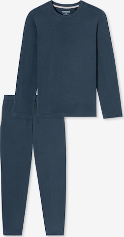 SCHIESSER Pyjama lang in Blau: Vorderseite