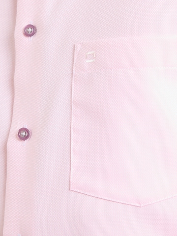 OLYMP Rovný strih Biznis košeľa 'Luxor' - Ružová
