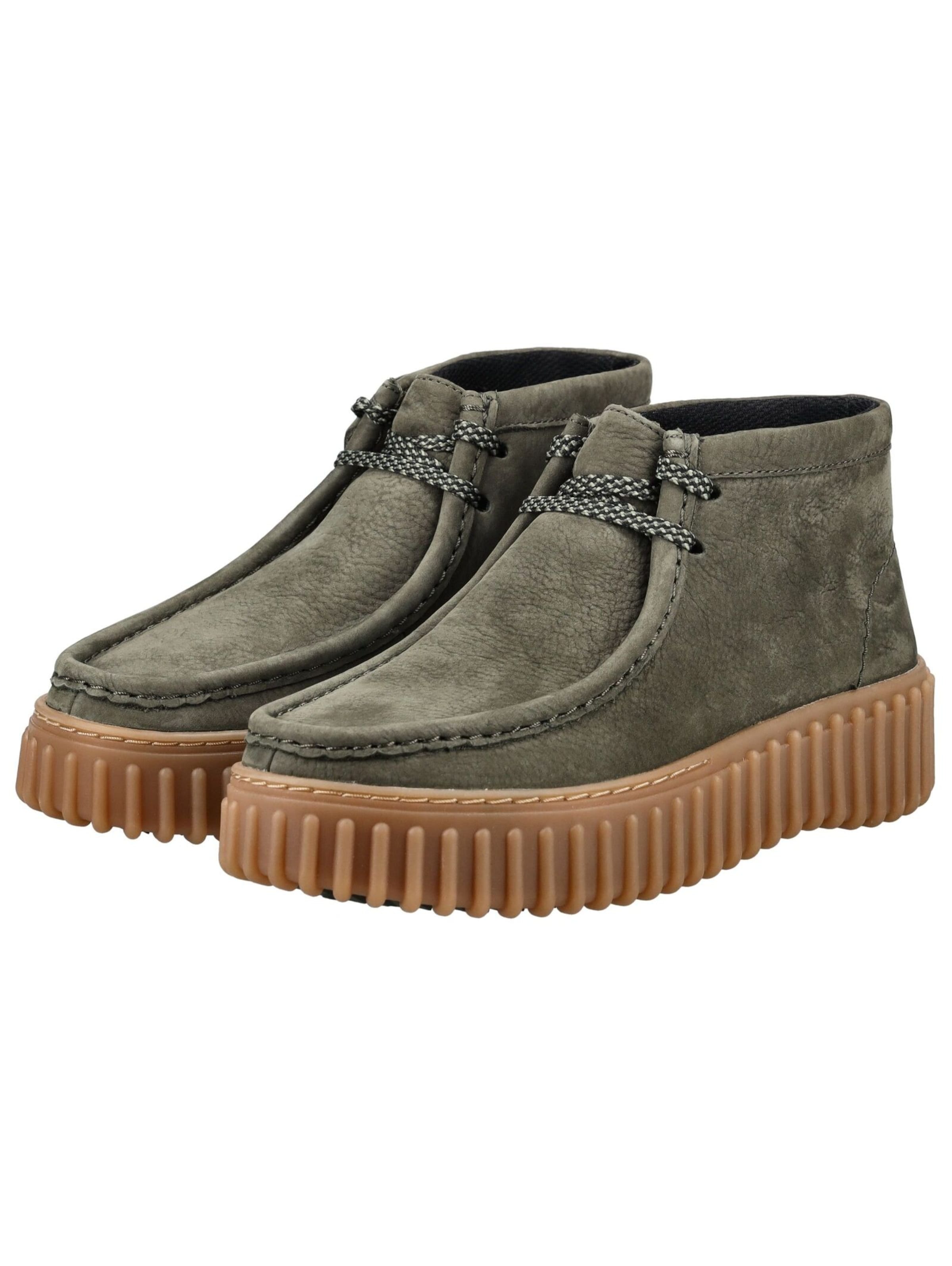 Bottines à lacets CLARKS en vert