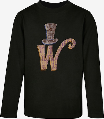 ABSOLUTE CULT Shirt 'Willy Wonka' in Schwarz: predná strana