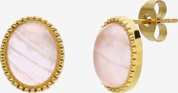 Boucles d'oreilles Lucardi en or : devant