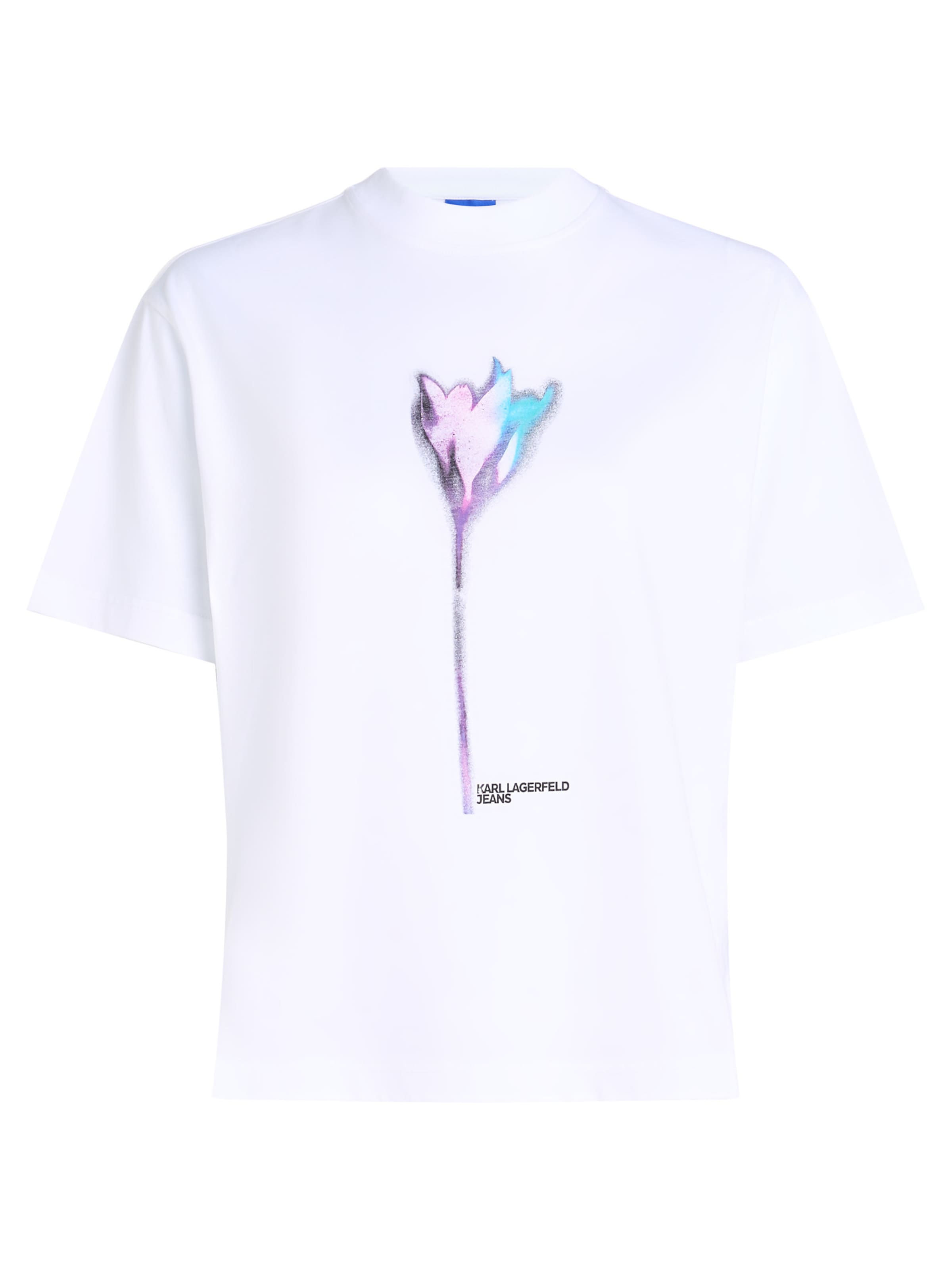 Tricou de la KARL LAGERFELD JEANS pe alb: față