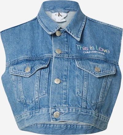 Calvin Klein Jeans Bodywarmer in de kleur Blauw denim / Groen / Rosa / Wit, Productweergave