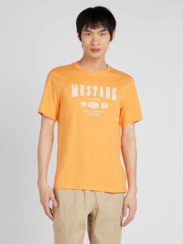 T-Shirt 'Austin' MUSTANG en orange : devant