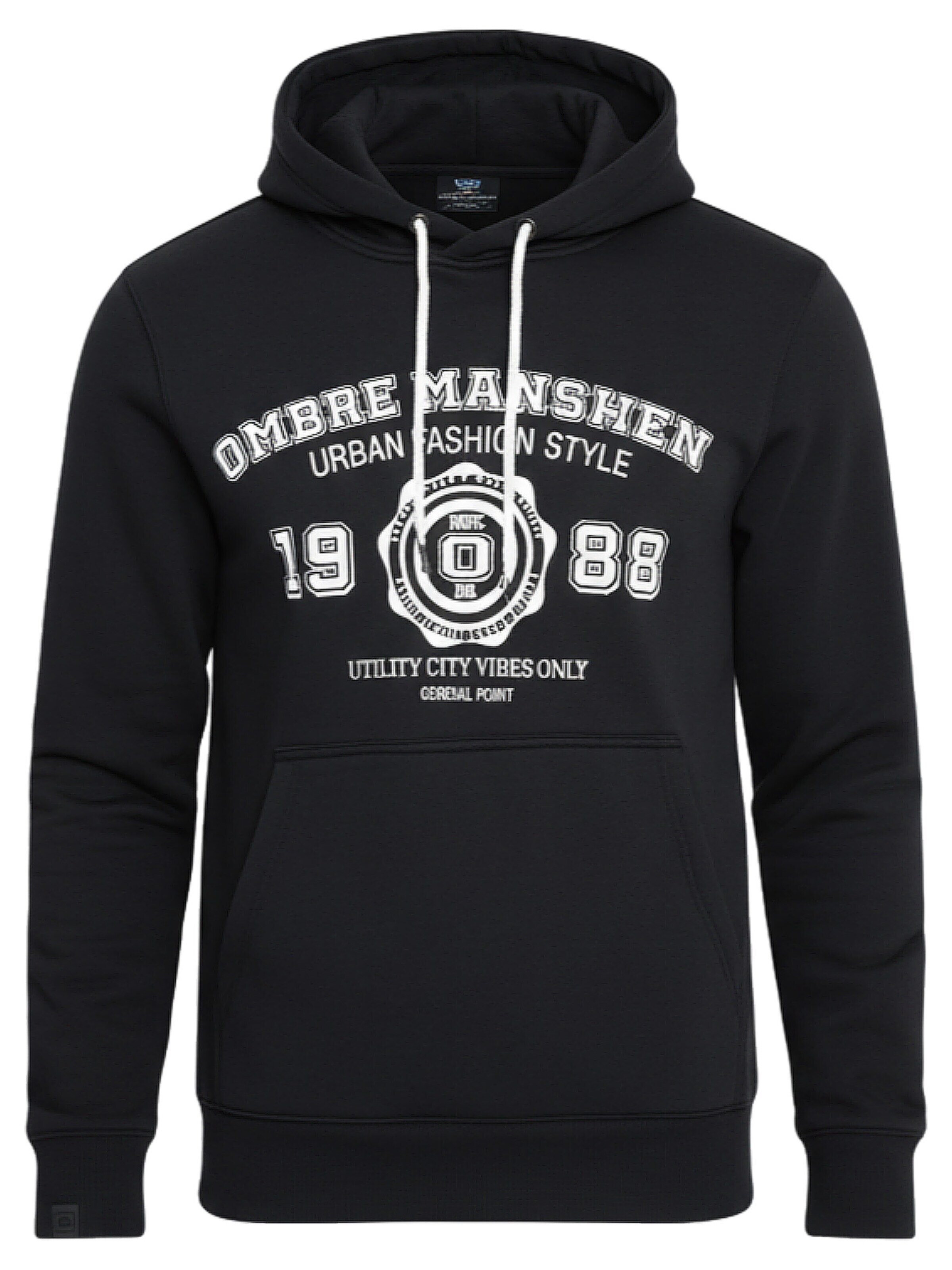 Ombre - Sudadera en negro: frente