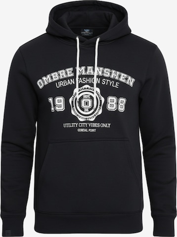 Ombre Sweatshirt in Black: front
