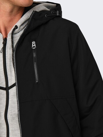 Giacca di mezza stagione 'ONSJayden' di Only & Sons in nero