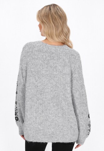 usha FESTIVAL - Casaco de malha em cinzento