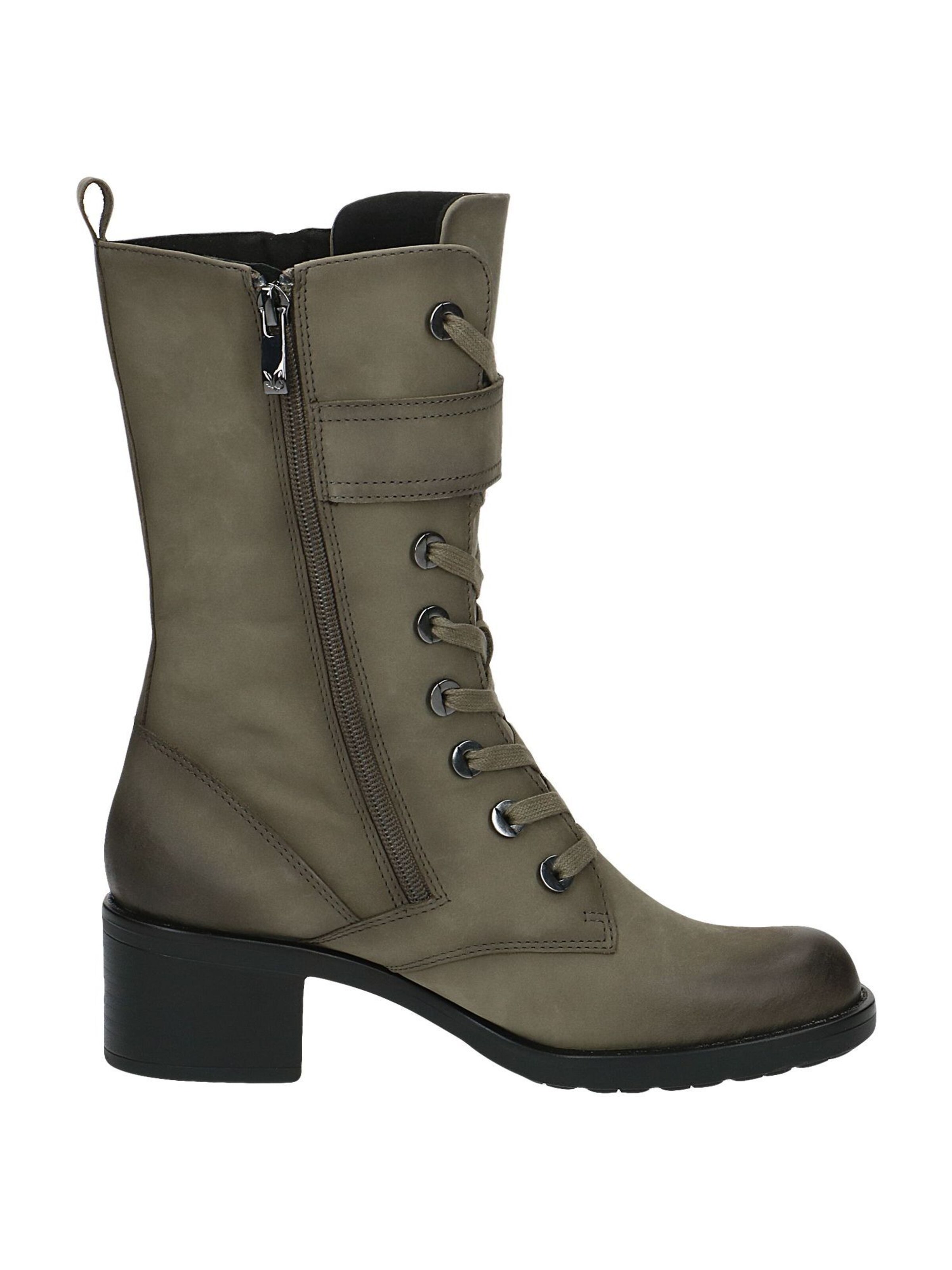 CAPRICE Lace-Up Ankle Boots in Green