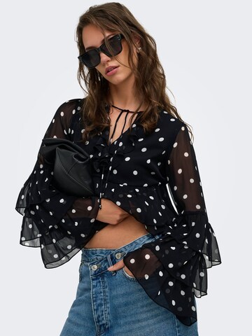 ONLY Bluse 'ONLNovara' in Schwarz: Vorderseite