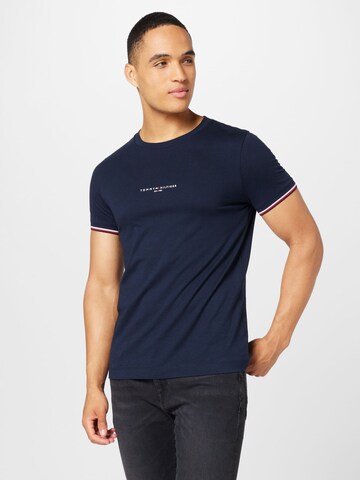 Tricou de la TOMMY HILFIGER pe albastru: față