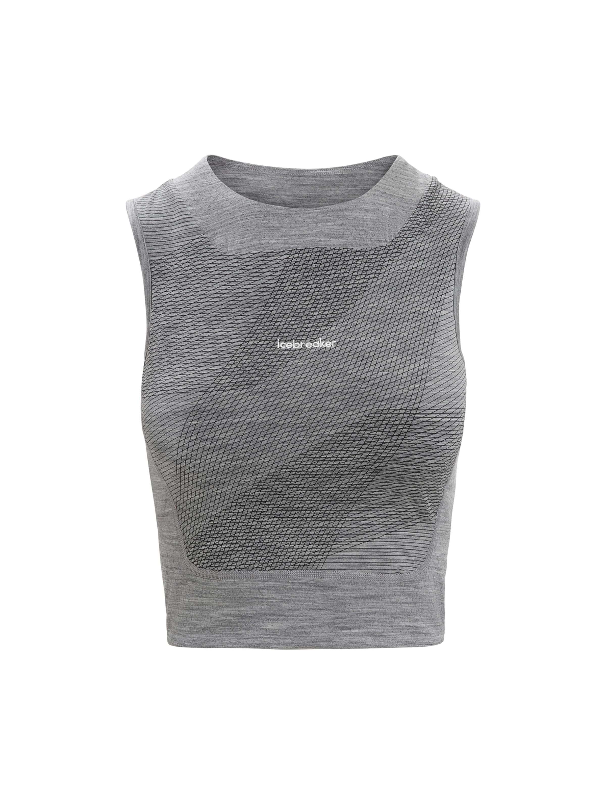 ICEBREAKER Sporttop 'GEODETIC' in Grau: Vorderseite