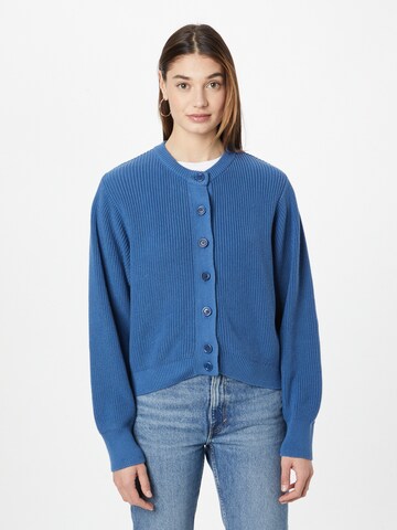 Cardigan People Tree en bleu : devant