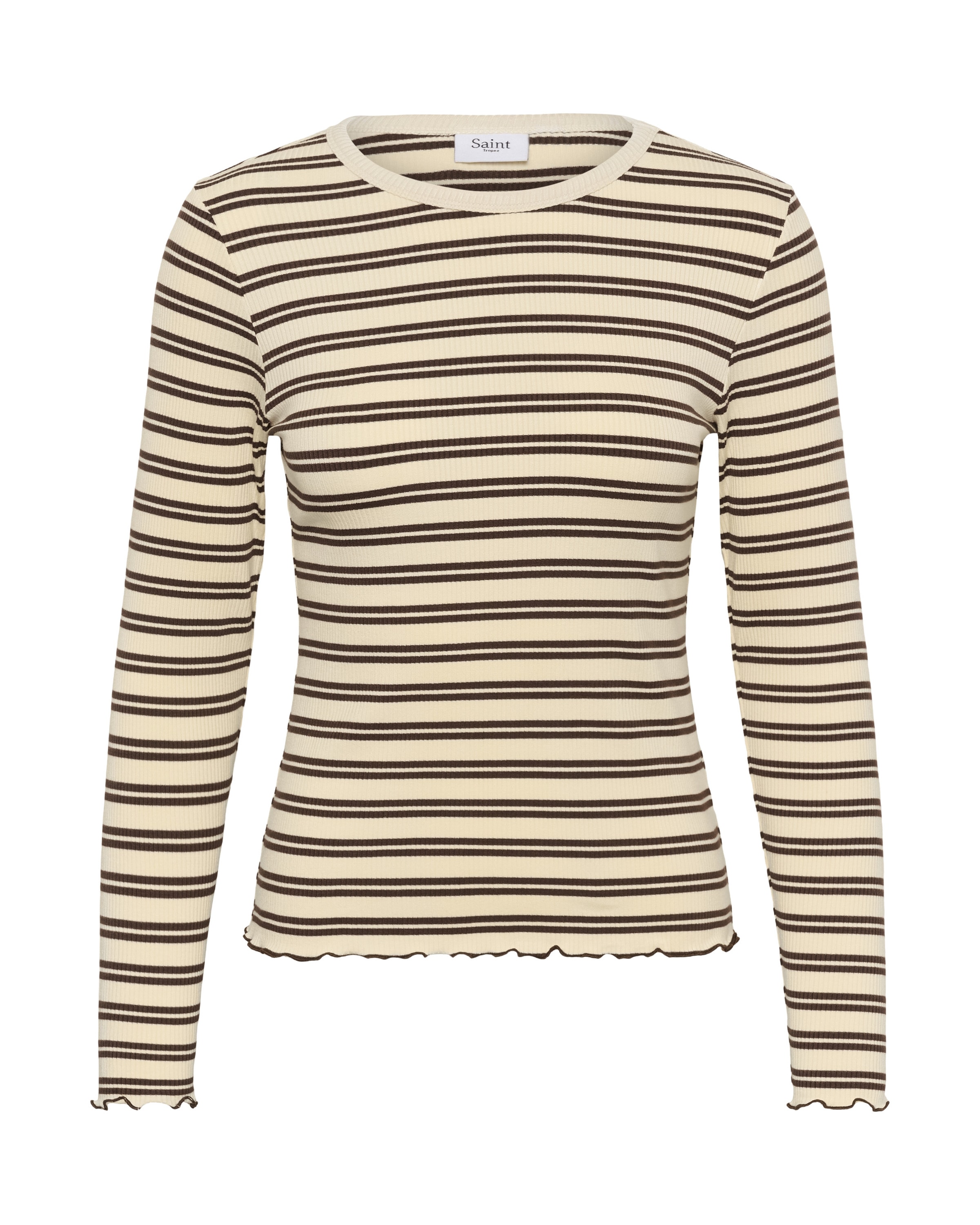 SAINT TROPEZ - Camiseta 'Olalia' en beige: frente
