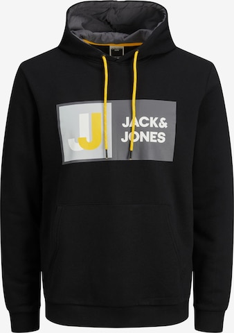 JACK & JONES Mikina 'Logan' – černá: přední strana