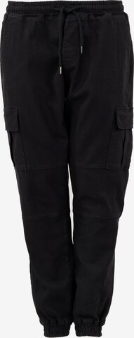 Cørbo Hiro Tapered Cargo trousers 'Ronin' in Black: front