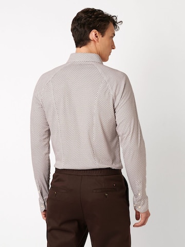 DESOTO Slim fit Button Up Shirt in White