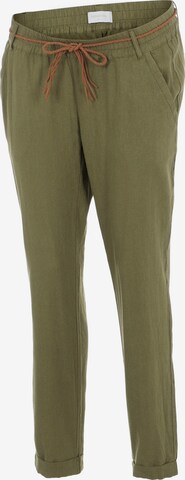 Loosefit Pantaloni 'Beach' di MAMALICIOUS in verde: frontale