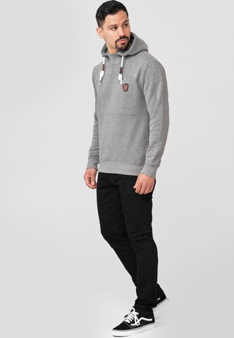 INDICODE JEANS Sweatshirt 'Meza' in Grey