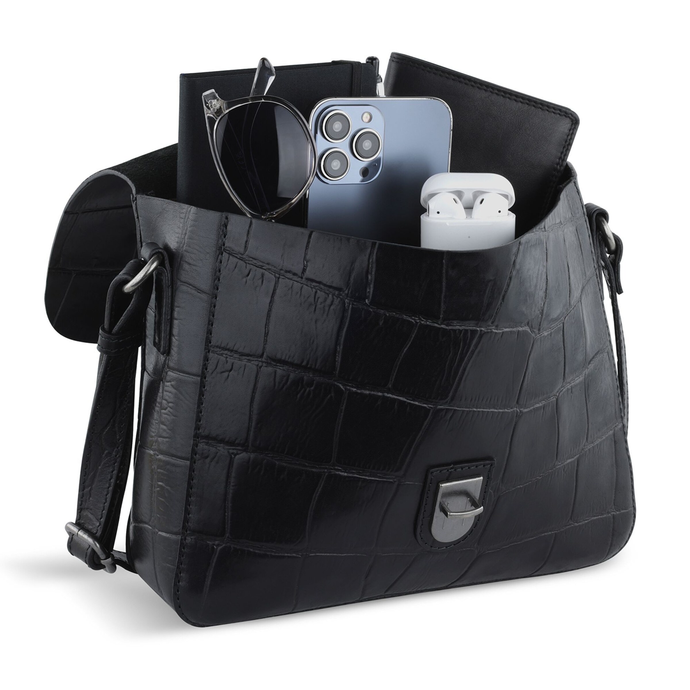 bugatti Umhängetasche 'Nevio' in Schwarz