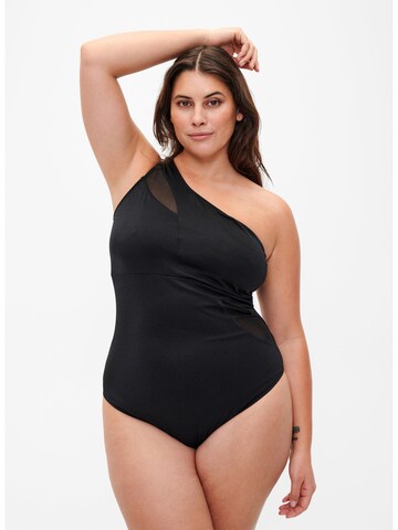 Invisible Maillot de bain Swim by Zizzi en noir : devant