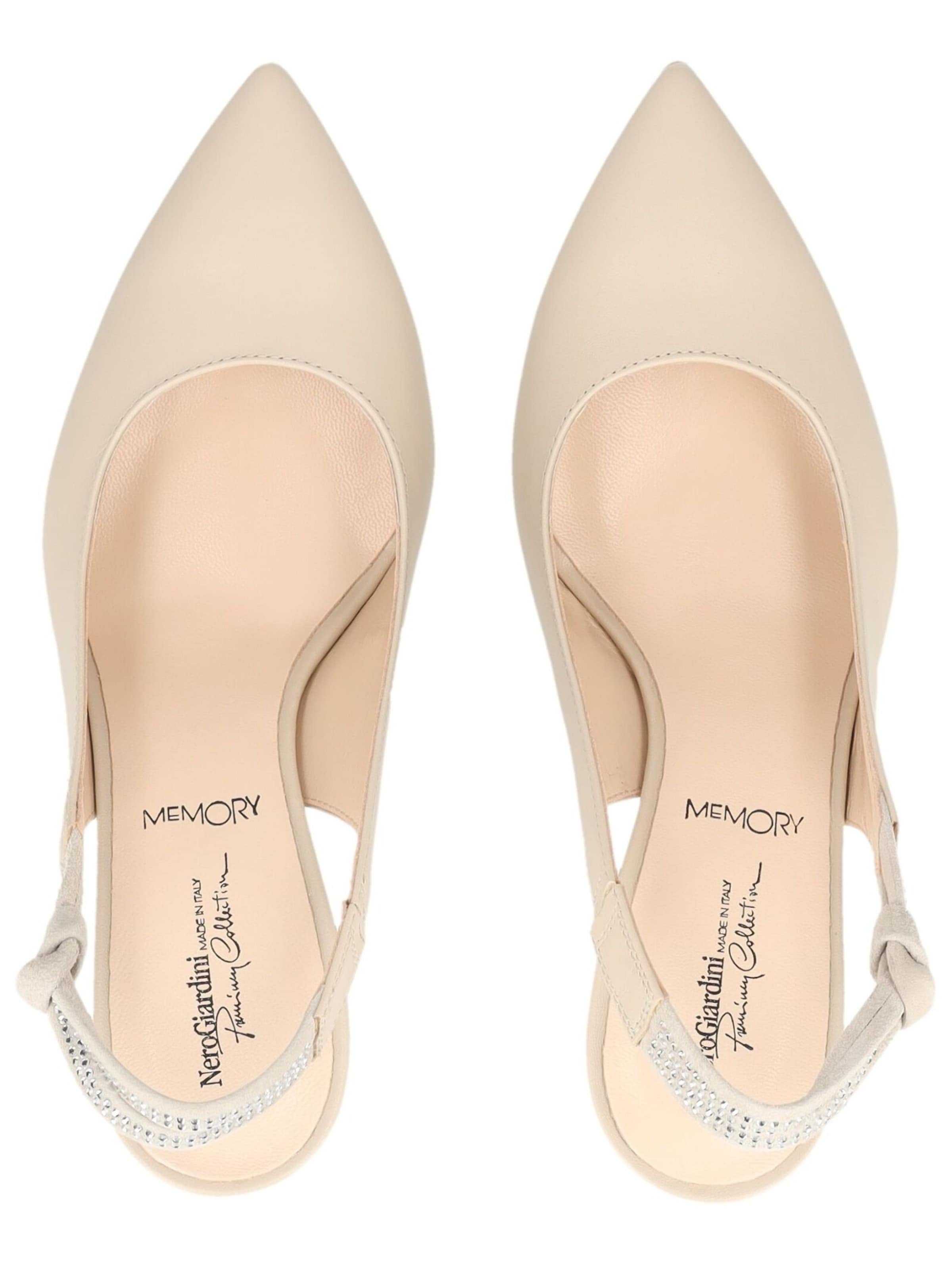 Décolleté sling 'Pandora' di Nero Giardini in beige