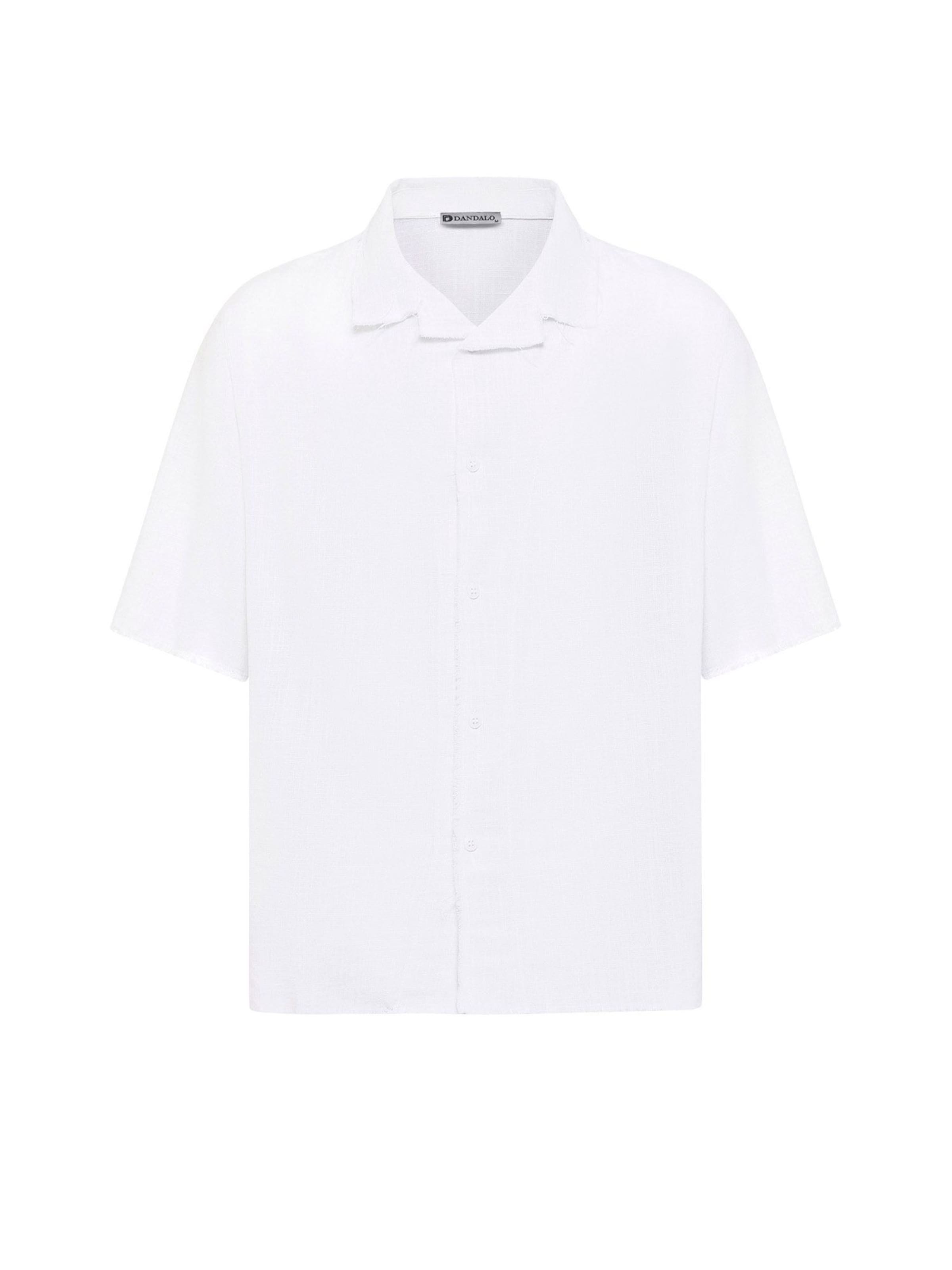 balts Dandalo Komforta piegriezums Krekls: no priekšpuses