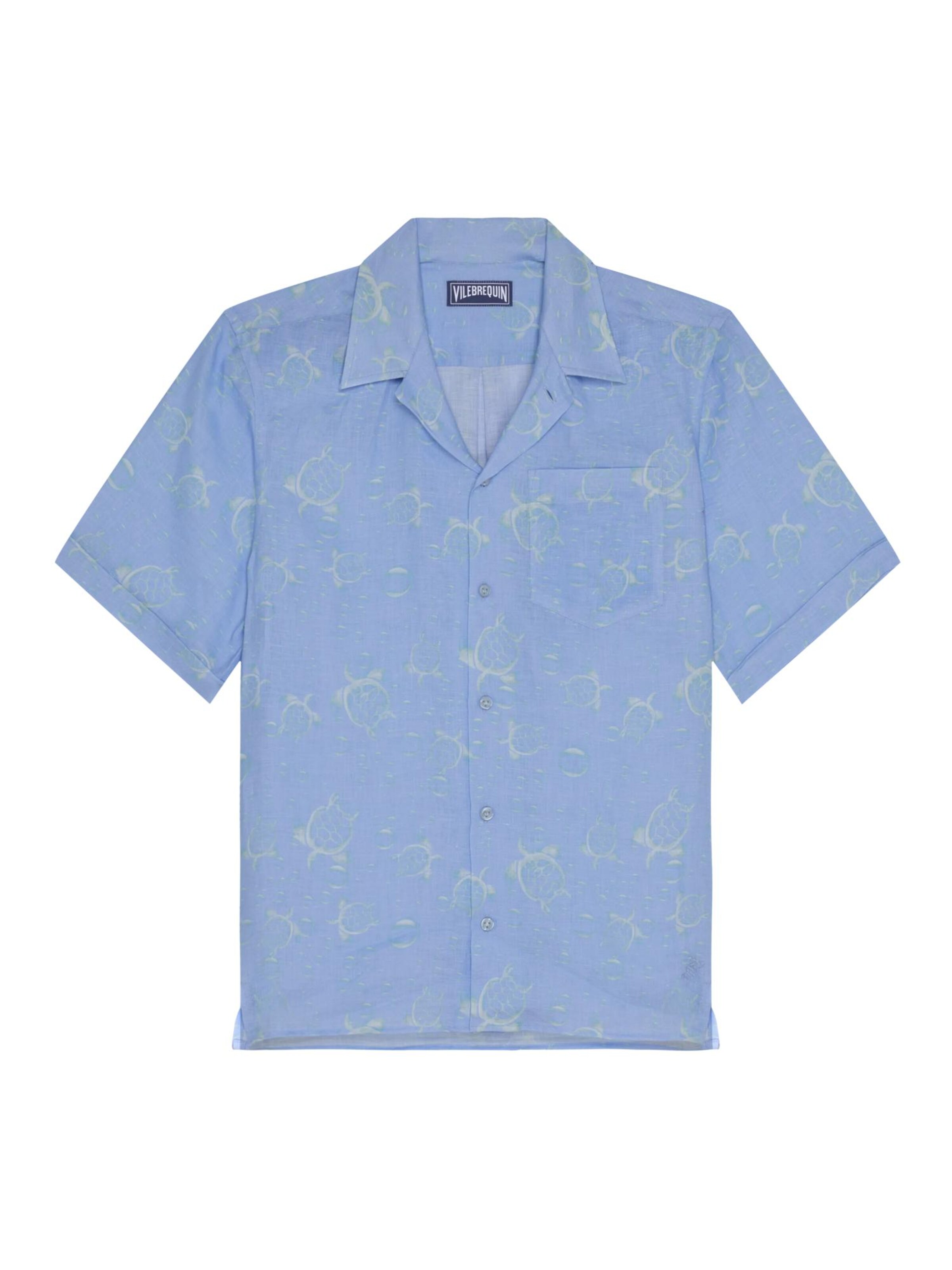 Vilebrequin Regular fit Overhemd in Blauw: voorkant