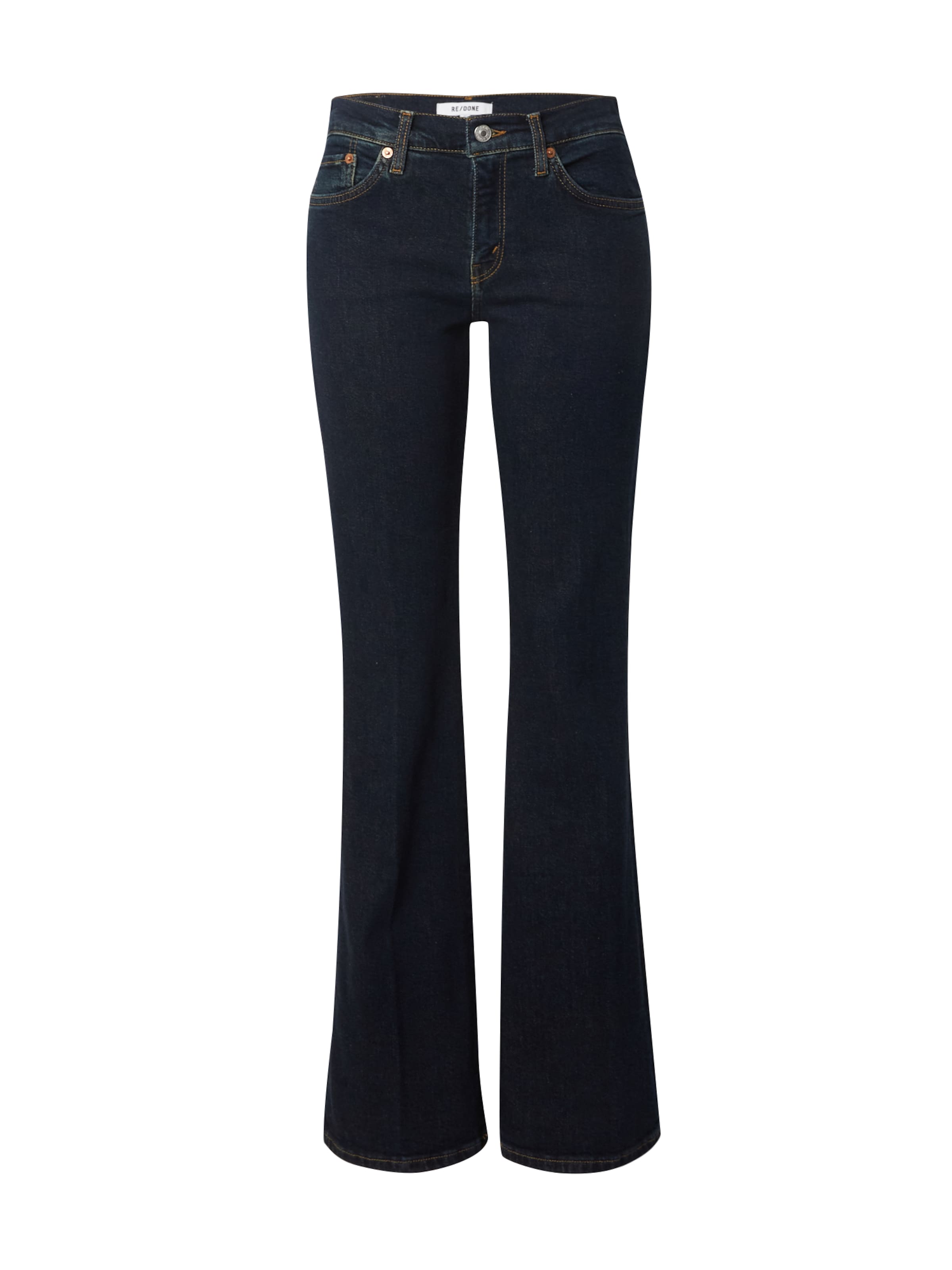 RE/DONE Flared Jeans in Blue: front