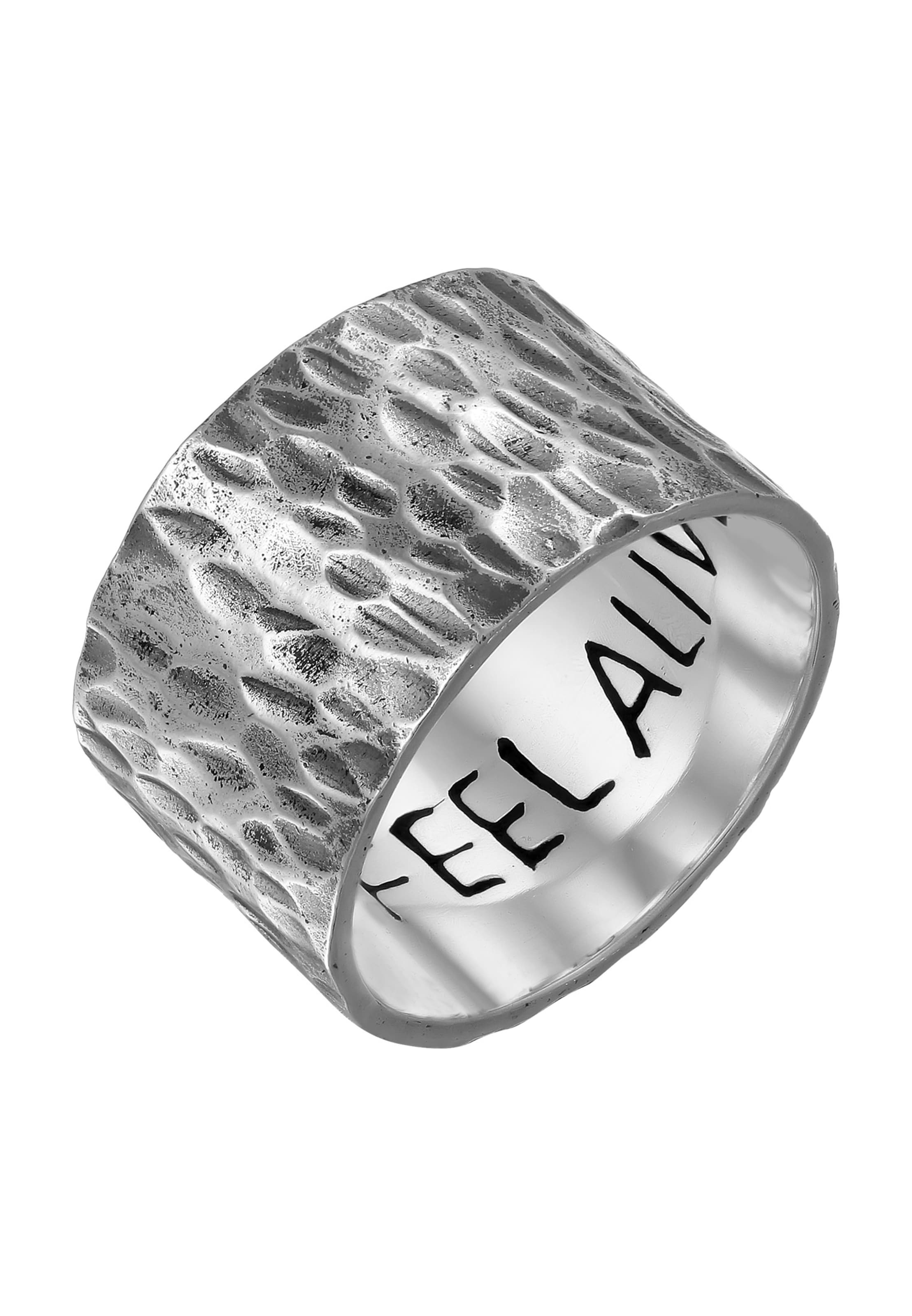 Haze&Glory Ring 'Feel Alive' in Silber: Vorderseite